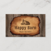 ヴィンテージバーンハウスブッチャーショップミートマーケット 名刺 (正面)