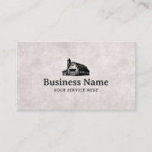 ヴィンテージバーンハウスロゴカントリー素朴ファーム 名刺 (正面)