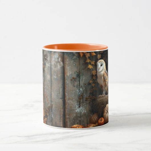 ヴィンテージバーンフクロウとバーンウッドオータム マグカップ (中央)