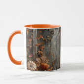 ヴィンテージバーンフクロウとバーンウッドオータム マグカップ (左)