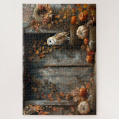 ヴィンテージバーンフクロウとバーンウッド秋20x30 ジグソーパズル (縦)