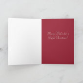 ヴィンテージバーン子猫クリスマスカード白縁ど色 シーズンカード (内部)