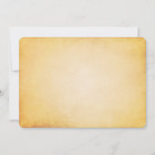 ヴィンテージバ素朴ナーロマンチ結婚ック 招待状 (裏面)