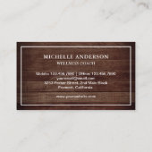 ヴィンテージバ素朴ンウッドトンフライ 名刺 (裏面)