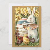 ヴィンテージバ絵を描ニーの卵カスタム復活祭 シーズンカード (正面)