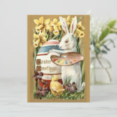 ヴィンテージバ絵を描ニーの卵カスタム復活祭 シーズンカード (スタンド正面)