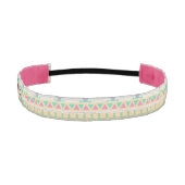 ヴィンテージパアステカステルガーリー幾何パターン アスレチックヘッドバンド (正面)