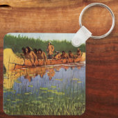 ヴィンテージパイオニア、素晴らしRemingtonによる探検家 キーホルダー (裏面)