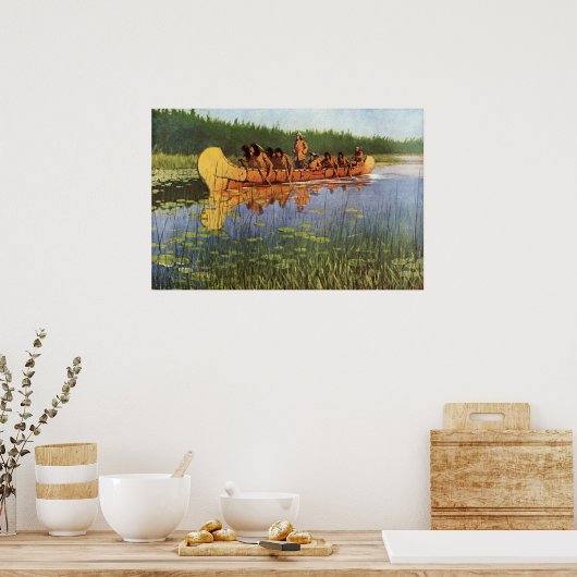 ヴィンテージパイオニア、素晴らしRemingtonによる探検家 ポスター (キッチン)