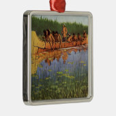 ヴィンテージパイオニア、素晴らしRemingtonによる探検家 メタルオーナメント (右)