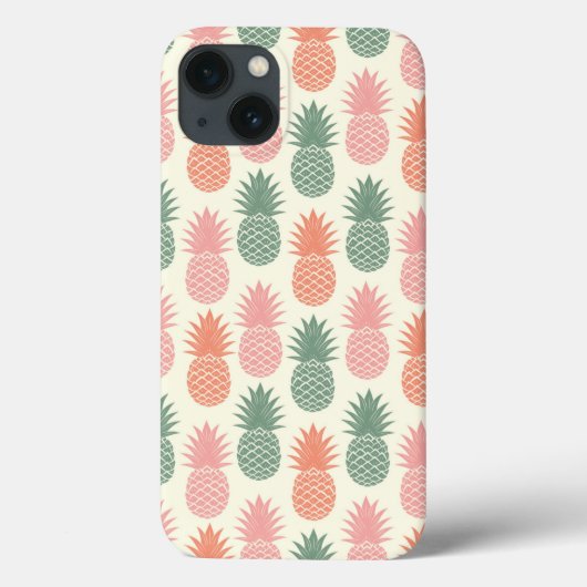 ヴィンテージパイナップルパターン2 Case-Mate iPhoneケース (裏面)