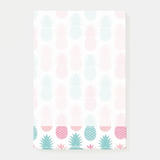 ヴィンテージパイナップルパターン ポストイット (正面)