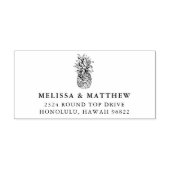 ヴィンテージパイナップル差出人住所 セルフインキングスタンプ (デザイン)