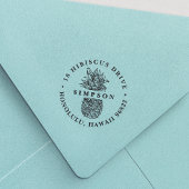 ヴィンテージパイナップル差出人住所 ラバースタンプ