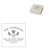 ヴィンテージパイナップル植物学差出人住所 ラバースタンプ (押印)