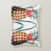 ヴィンテージパイナップル熱帯果実イラストレーション アクセントクッション (正面(垂直))