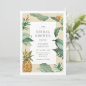 ヴィンテージパイナップル&トロピカル離れブライダルシャワー 招待状 (スタンド正面)