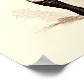 ヴィンテージパイプとブーツを備えたゴルファー ポスター (角)