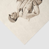 ヴィンテージパイプとブーツを備えたゴルファー 薄葉紙 (詳細)