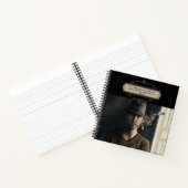 ヴィンテージパイプハットマンプラト引用文ブラックジャーナル ノートブック (内部)