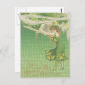 ヴィンテージパイプメイドシャームロックセントパトリックのデイカード ポストカード (正面/裏面)