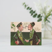 ヴィンテージパイプ・オブ・ピース・セント・パトリック・デイ・カード ポストカード (スタンド正面)