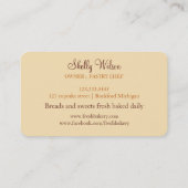 ヴィンテージパイベーカリー 名刺 (裏面)