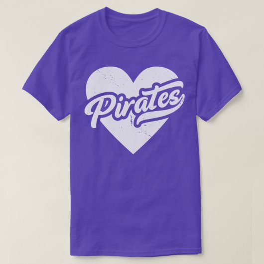 ヴィンテージパイレーツスクールスピリットハイスクールマスコット Tシャツ (デザイン正面)