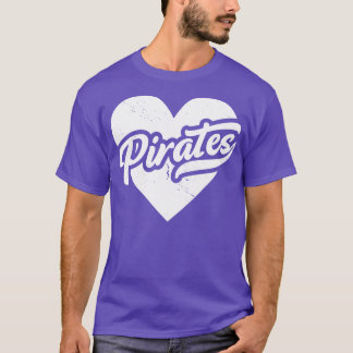 ヴィンテージパイレーツスクールスピリットハイスクールマスコット Tシャツ