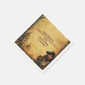 ヴィンテージパイレーツバースデーパーティーアホイマテイオールドマップ スタンダードカクテルナプキン (角)
