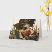 ヴィンテージパイレーツライフワイエスイラストレーション カード (黄色い花)