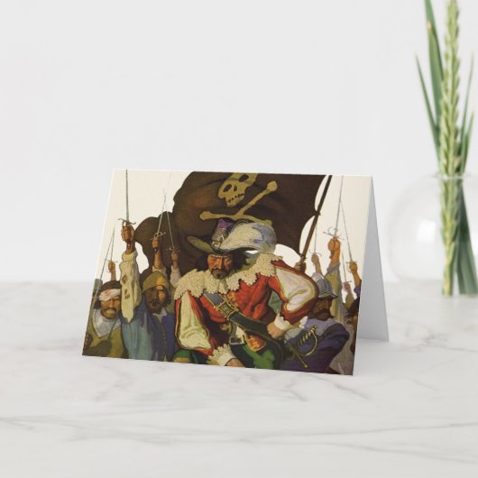 ヴィンテージパイレーツライフワイエスイラストレーション カード (正面)