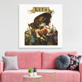 ヴィンテージパイレーツライフワイエスイラストレーション キャンバスプリント (インサイチュ (リビング))