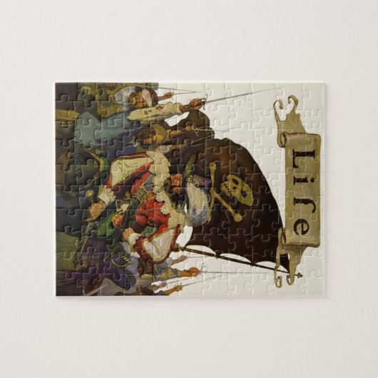 ヴィンテージパイレーツライフワイエスイラストレーション ジグソーパズル (横)