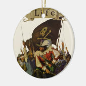ヴィンテージパイレーツライフワイエスイラストレーション セラミックオーナメント (左)