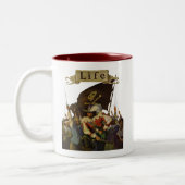 ヴィンテージパイレーツライフワイエスイラストレーション ツートーンマグカップ (左)