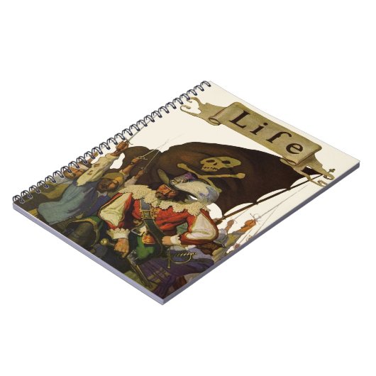 ヴィンテージパイレーツライフワイエスイラストレーション ノートブック (左側)