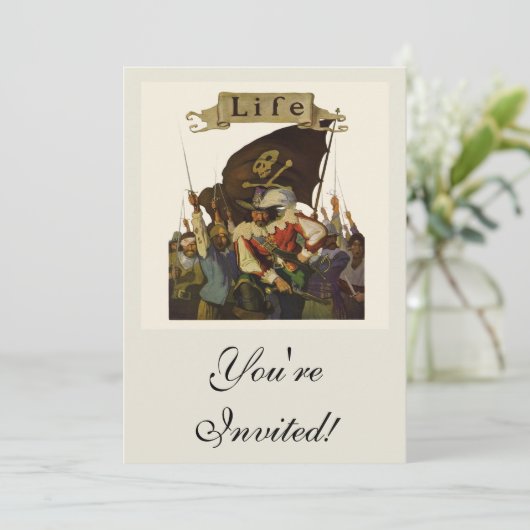 ヴィンテージパイレーツライフワイエスイラストレーション 招待状 (スタンド正面)