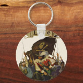 ヴィンテージパイレーツライフ1921イラストレーション キーホルダー (正面)