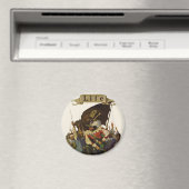 ヴィンテージパイレーツライフ1921イラストレーション マグネット (インサイチュ (食洗機))