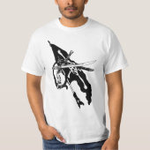 ヴィンテージパイレーツ国旗、ジョリーロジャースカルクロスボーン Tシャツ (正面)