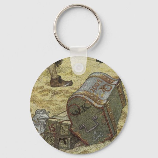 ヴィンテージパイレーツ、ウィリアム・キッド・エイリング・トレジャー キーホルダー (正面)