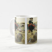 ヴィンテージパイレーツ、ウィリアム・キッド・エイリング・トレジャー コーヒーマグカップ (正面左)