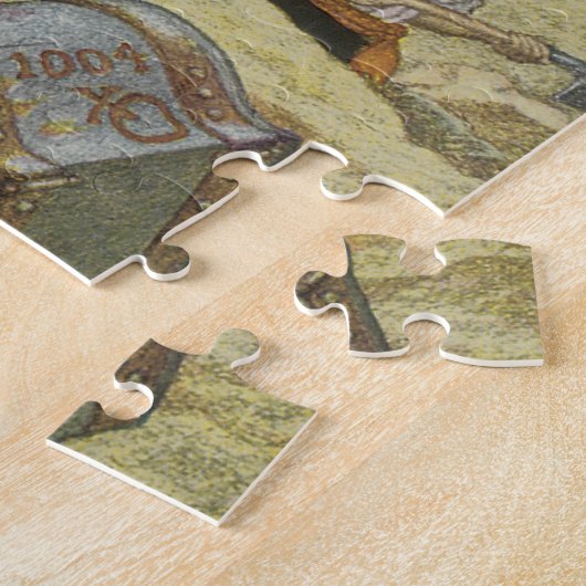 ヴィンテージパイレーツ、ウィリアム・キッド・エイリング・トレジャー ジグソーパズル (側面)