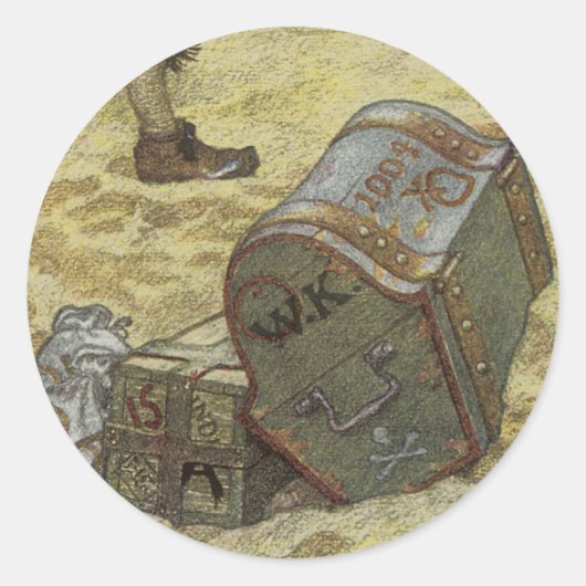 ヴィンテージパイレーツ、ウィリアム・キッド・エイリング・トレジャー ラウンドシール (正面)