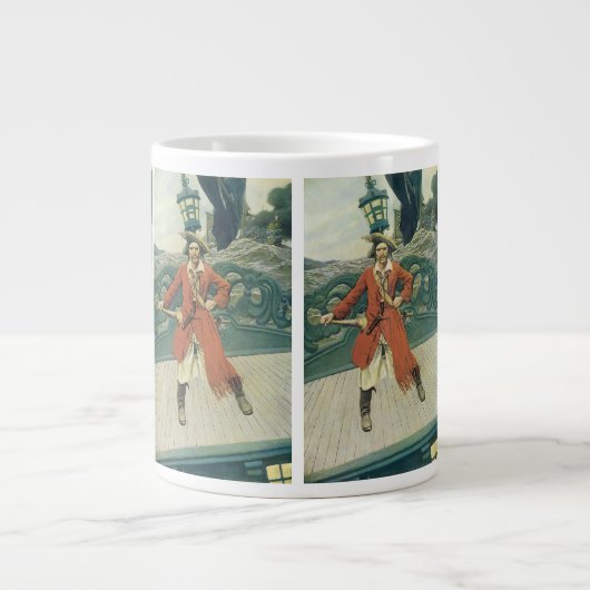 ヴィンテージパイレーツ、キャプテン・ケイトバイハワード・ピレ ジャンボコーヒーマグカップ (正面)