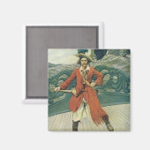 ヴィンテージパイレーツ、キャプテン・ケイトバイハワード・ピレ マグネット (正面/裏面)