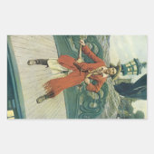 ヴィンテージパイレーツ、キャプテン・ケイトバイハワード・ピレ 長方形シール (正面)