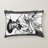 ヴィンテージパイレーツ・スケッチ・オブ・ア・キャプテンバイハワードピレ アクセントクッション (正面)