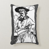 ヴィンテージパイレーツ・スケッチ・オブ・ア・キャプテンバイハワードピレ アクセントクッション (正面(垂直))